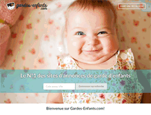 Tablet Screenshot of gardes-enfants.com